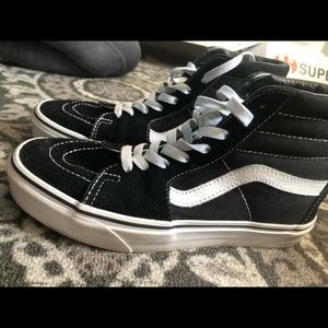 women’s black high top vans
